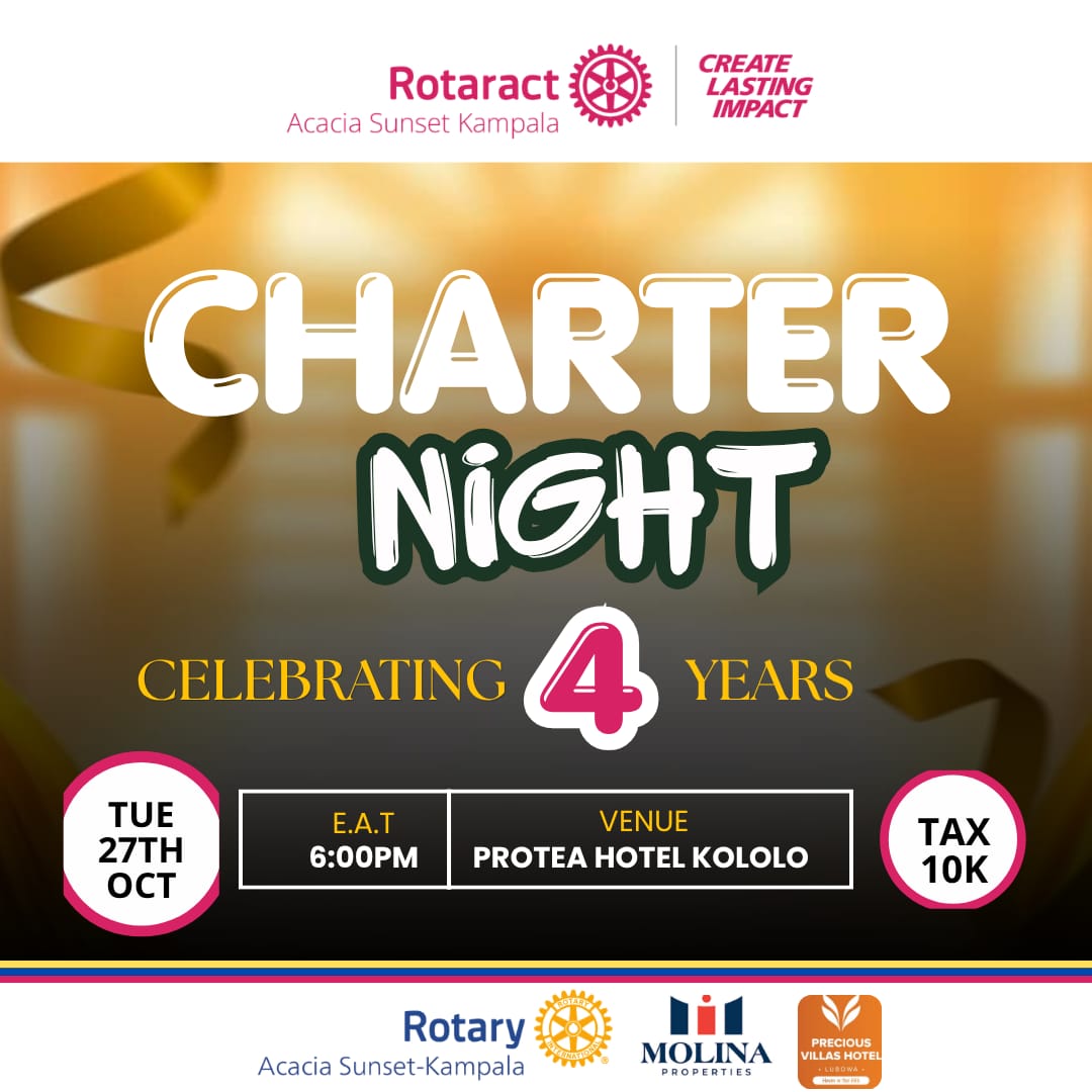 CHARTER NIGHT CELEBRATION-Rotaract Club of Acacia Sunset Kampala